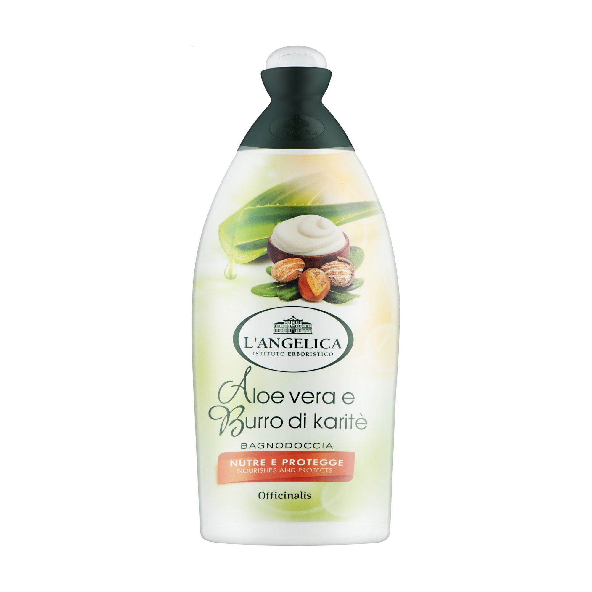 Живильний та захисний гель для душу та ванни L'angelica Supreme Care Bath &amp; Shower Gel з алое та каріте, 500 мл